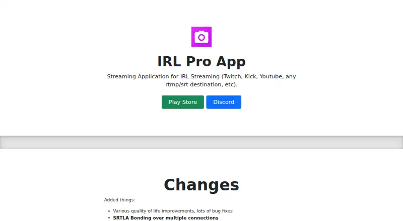 IRL Pro's website