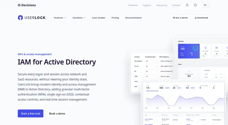 UserLock's website