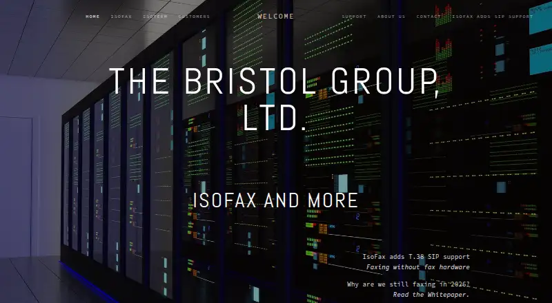 IsoFax's website