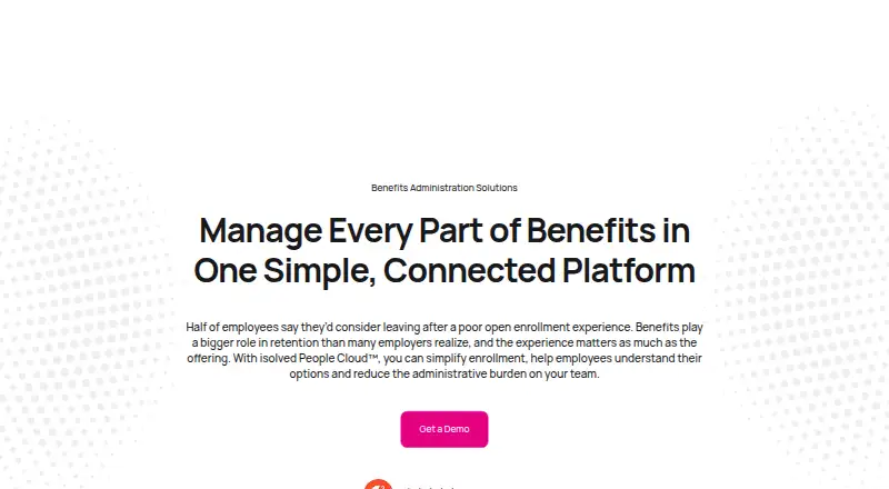 isolved Benefit Services's website