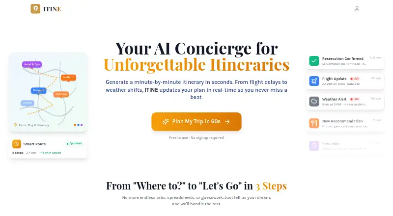 ITINE's website