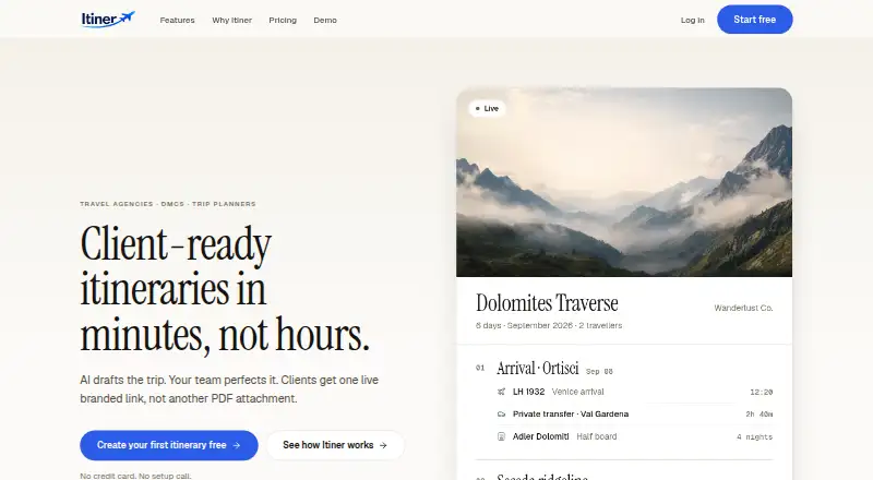 Itiner's website
