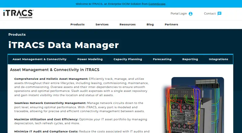 iTRACS Data Manager's website