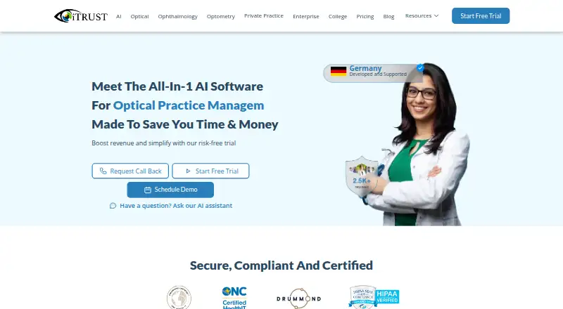 iTRUST's website