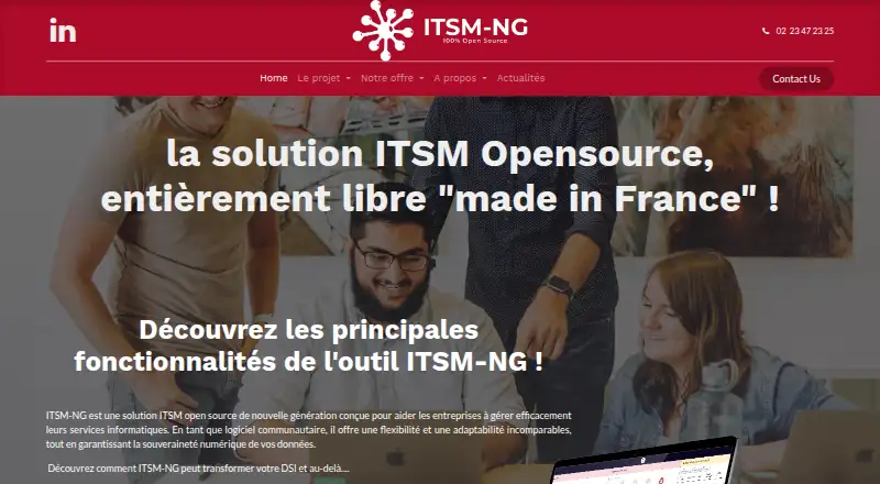 ITSM-NG's website