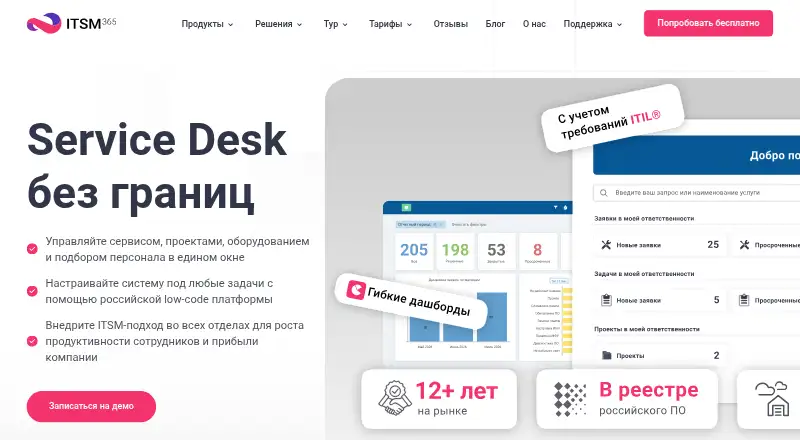 ITSM 365's website