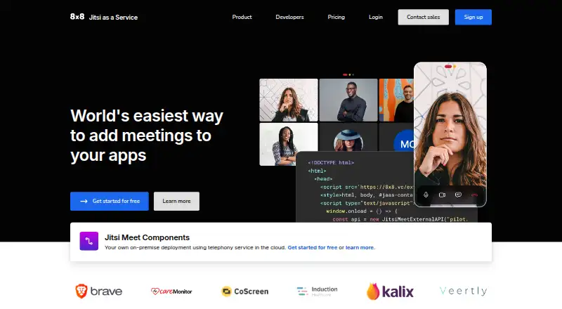 Jitsi as a Service's website