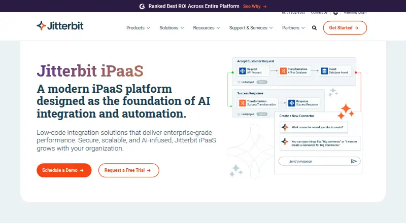 Jitterbit iPaaS's website