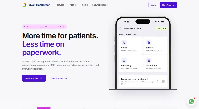 Jivan Healthtech's website