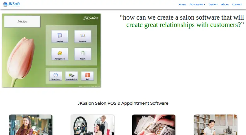 The JKSalon homepage