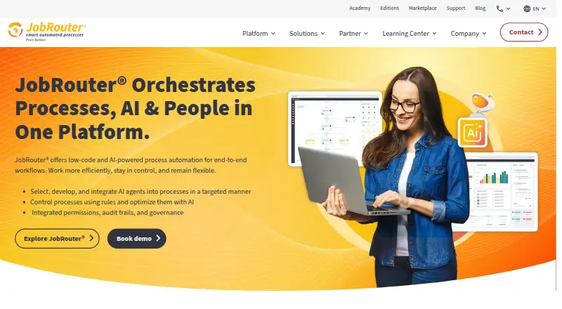 JobRouter's website