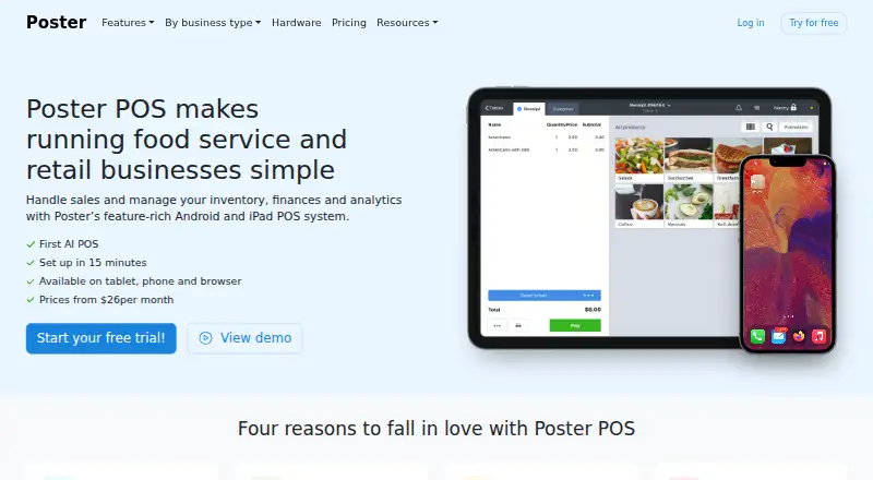 Poster POS's website