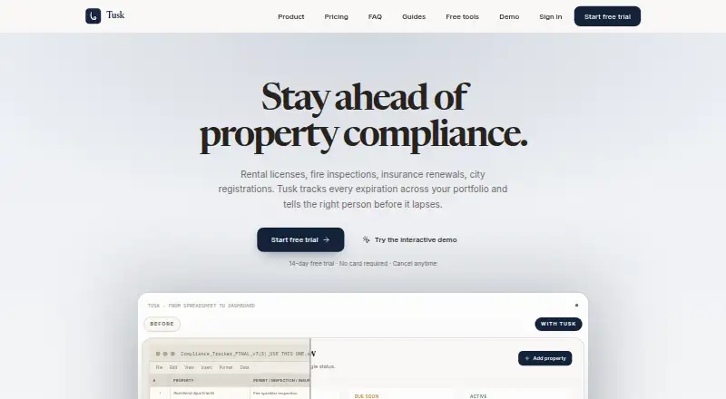 Tusk's website