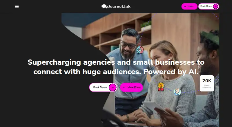 JournoLink's website