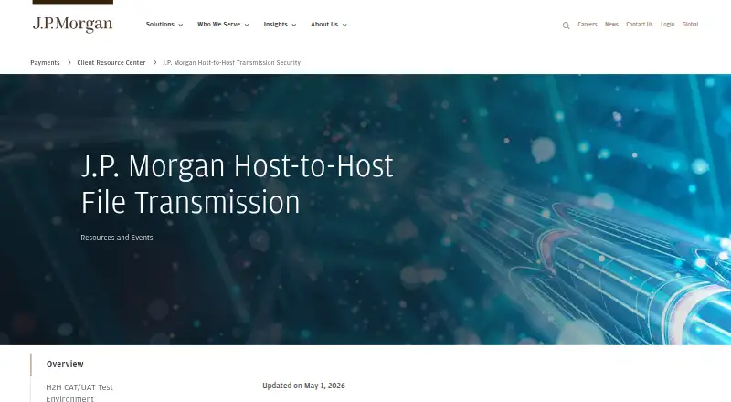 J.P. Morgan Host-to-Host's website