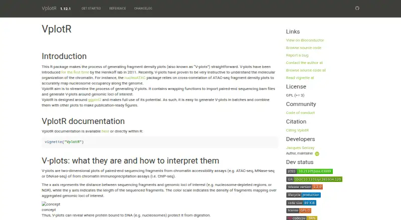 VplotR's website