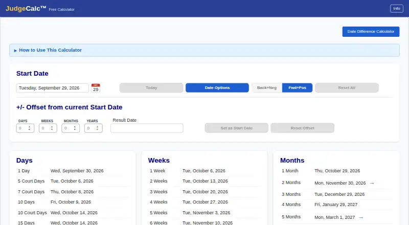 JudgeCalc's website