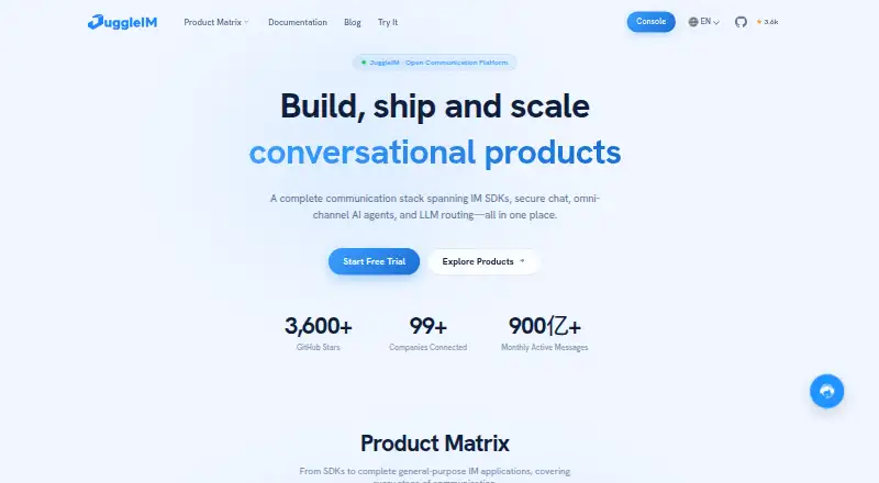 JuggleIM's website