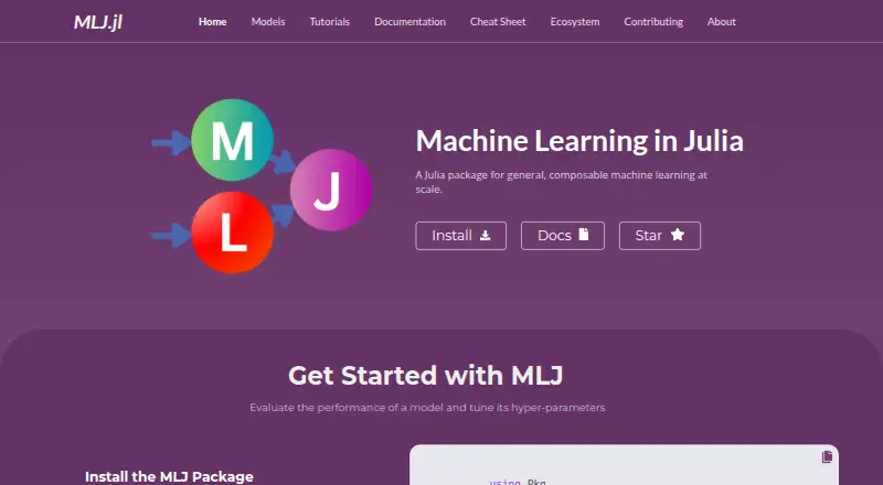 MLJ.jl's website