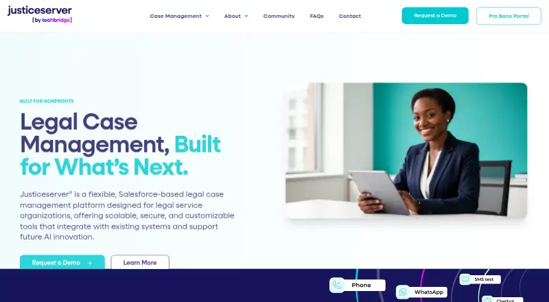 Justiceserver's website