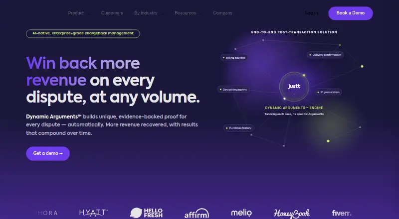 Justt's website
