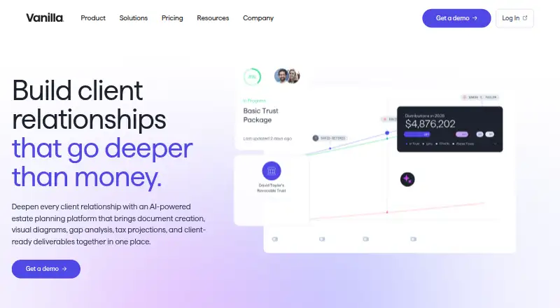 Vanilla's website