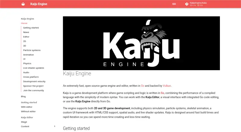 The Kaiju Engine homepage