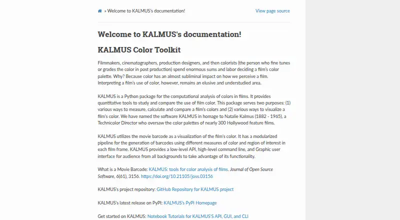 KALMUS's website