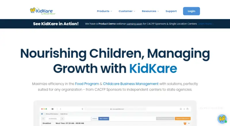 KidKare's website