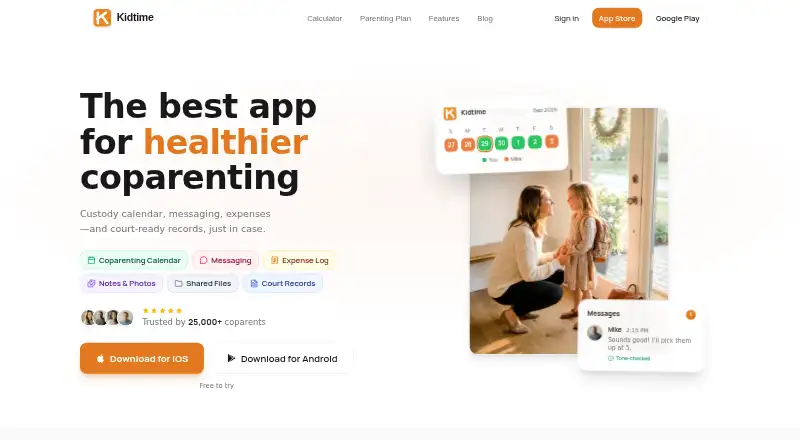 Kidtime's website