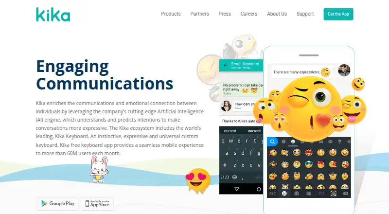 The Kika Keyboard homepage