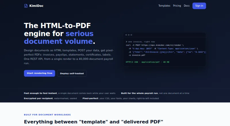 KimiDoc's website