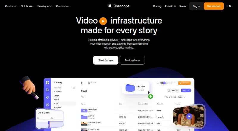 Kinescope's website