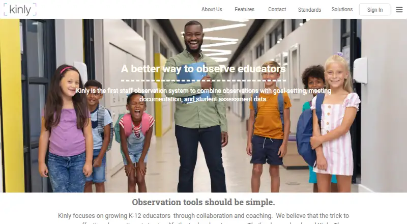 The Kinly homepage