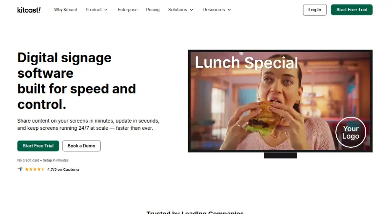 Kitcast's website