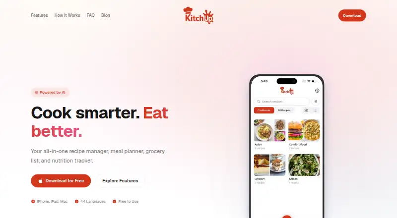 KitchUp's website