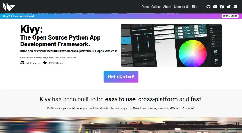 Kivy's website