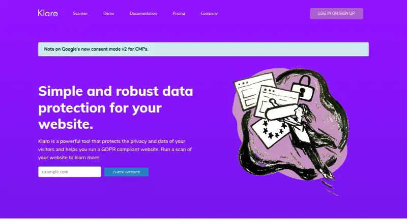 The Klaro! homepage