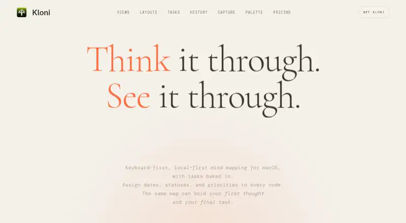 The Kloni homepage