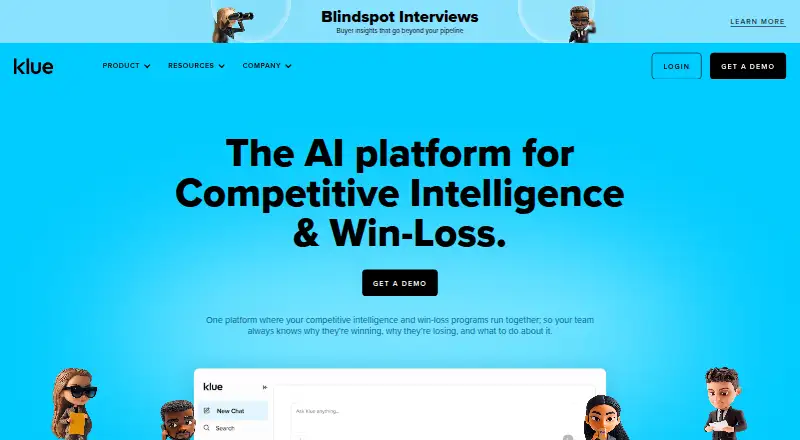 The Klue homepage