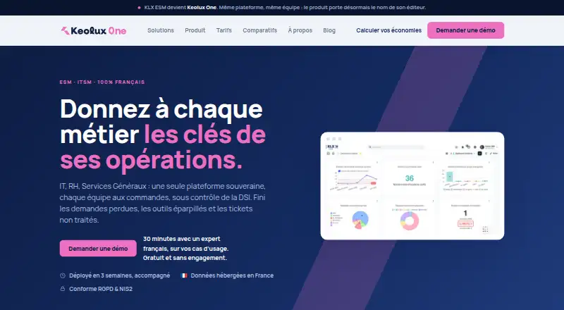 Keolux One's website