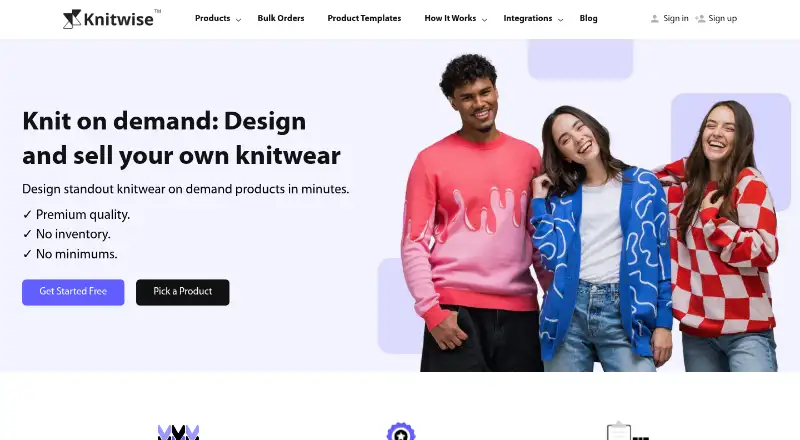Knitwise's website