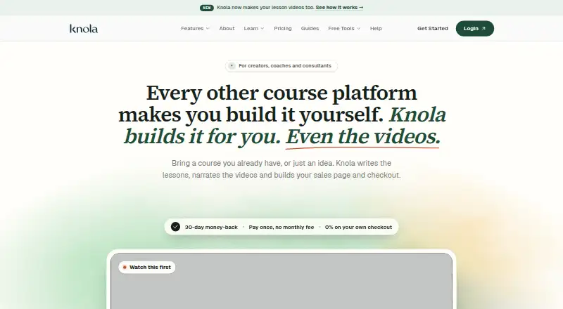 Knola's website