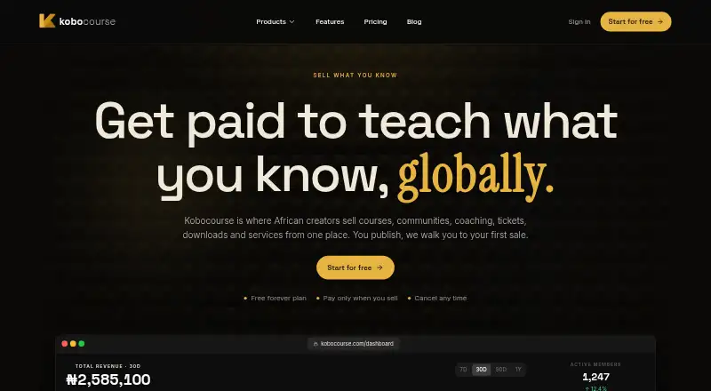 KoboCourse's website