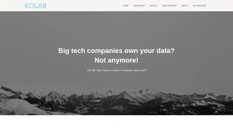 Kolab's website