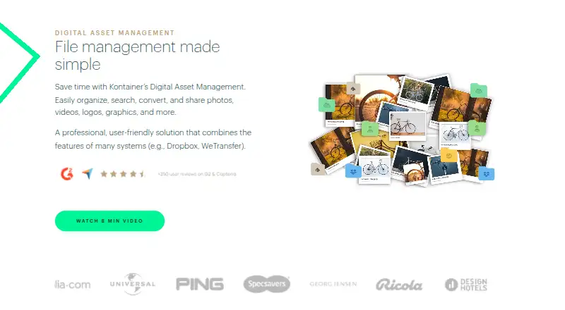 The Kontainer homepage