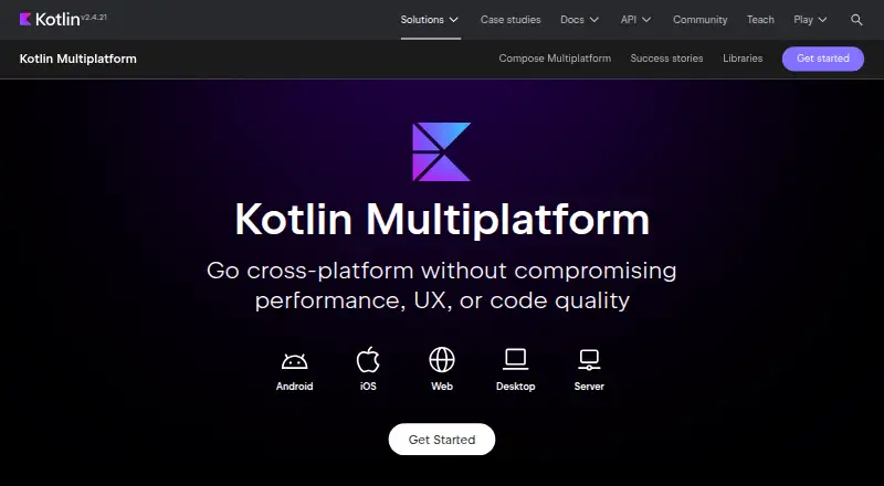 Kotlin Multiplatform's website