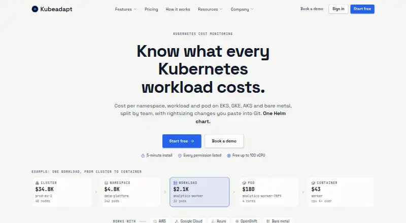KubeAdapt's website