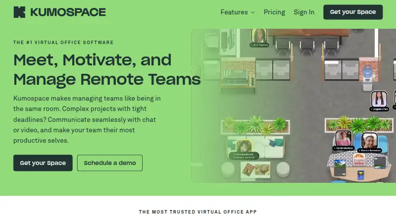 Kumospace's website