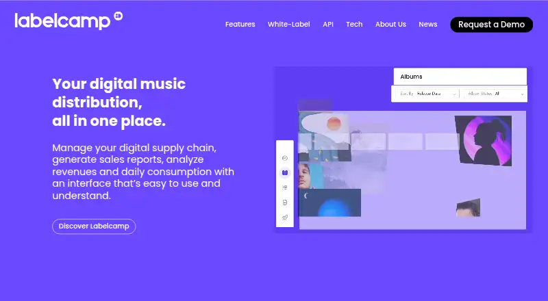 Labelcamp's website
